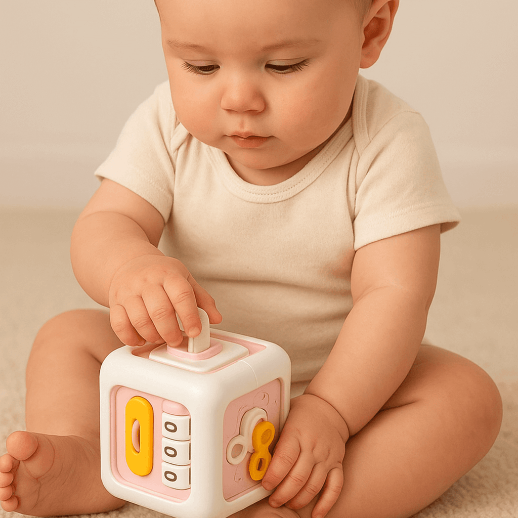 6-in-1 Montessori Busy Cube – Spielerisch die Welt entdecken!